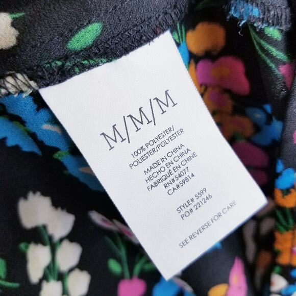 CAbi #5599 "Carefree Cami" Floral Adjustable Straps Top Size M - Picture 7 of 8